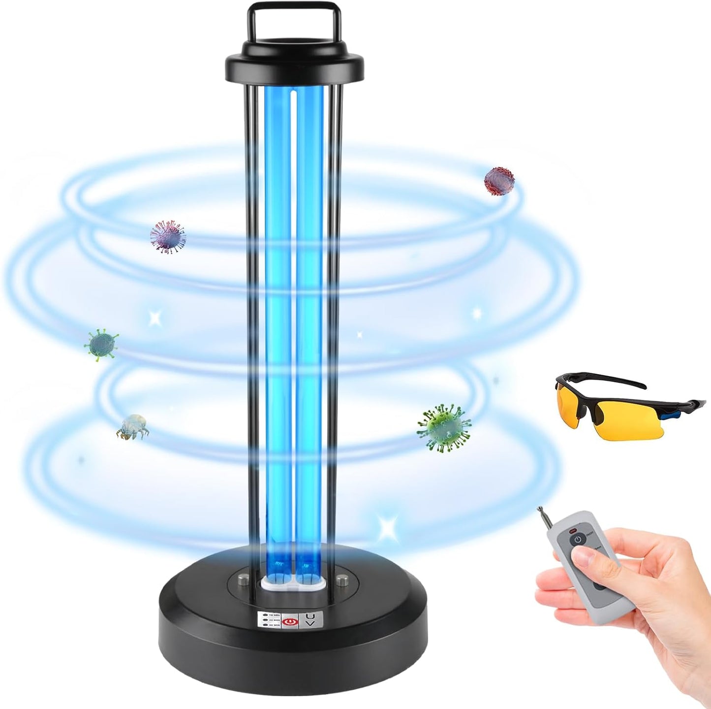 38W UV Sanitizer Light with Remote Control for Home and Office