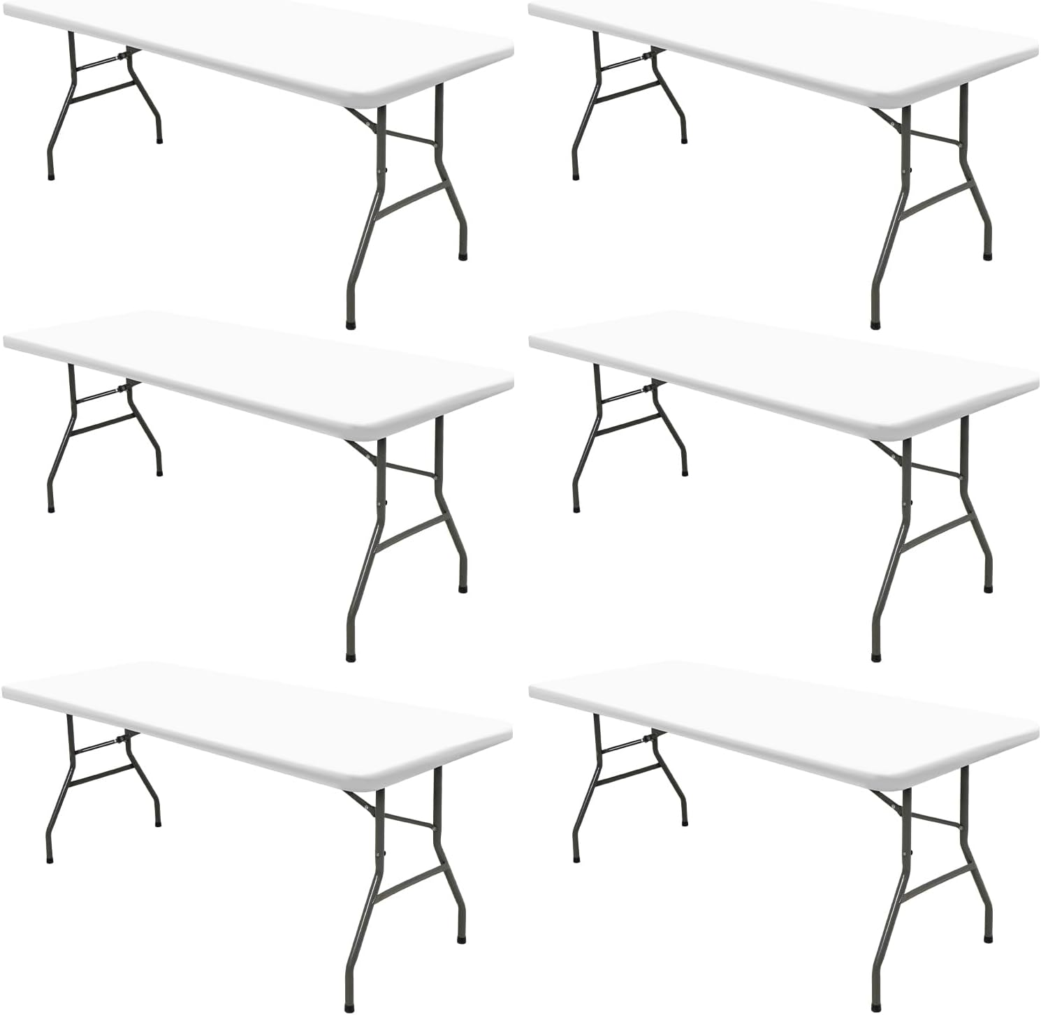 6 Pack Picnic Table Cover Fitted Tablecloths for Outdoor Use