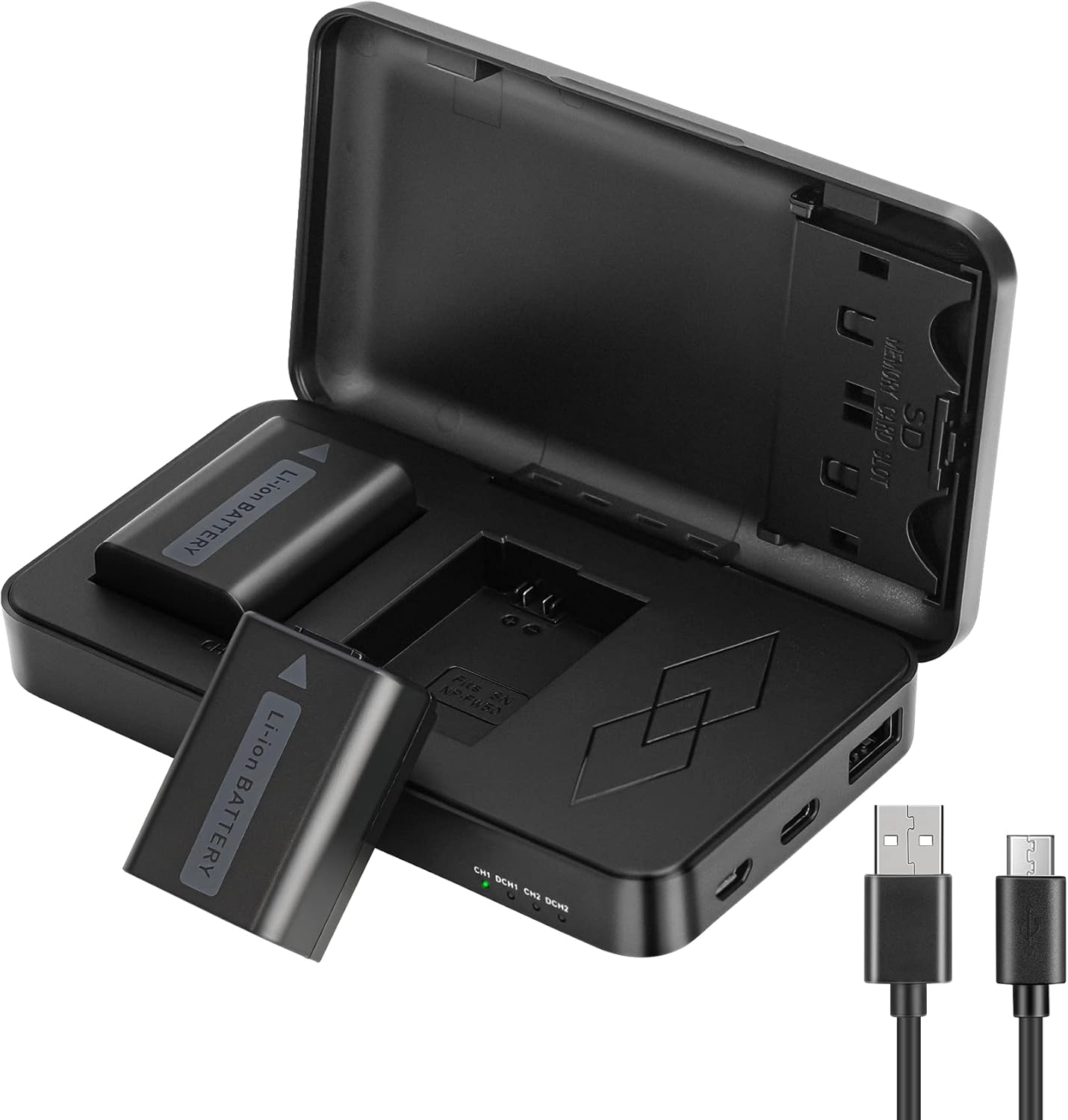NP-FW50 Replacement Battery Charger Set for Sony Cameras