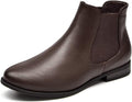Women's Slip On Ankle Boot Western Almond Round Toe Low Heel - Easy