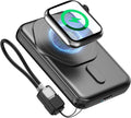 Magnetic Portable Charger 3 in 1 Wireless Power Bank - Compact 5000mAh
