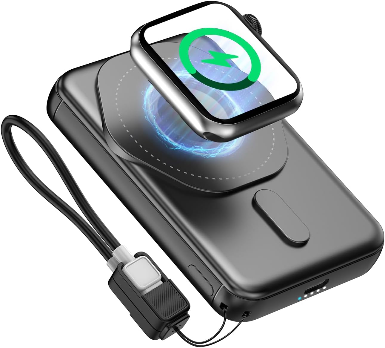 Magnetic Portable Charger for iPhone, Apple Watch, AirPods