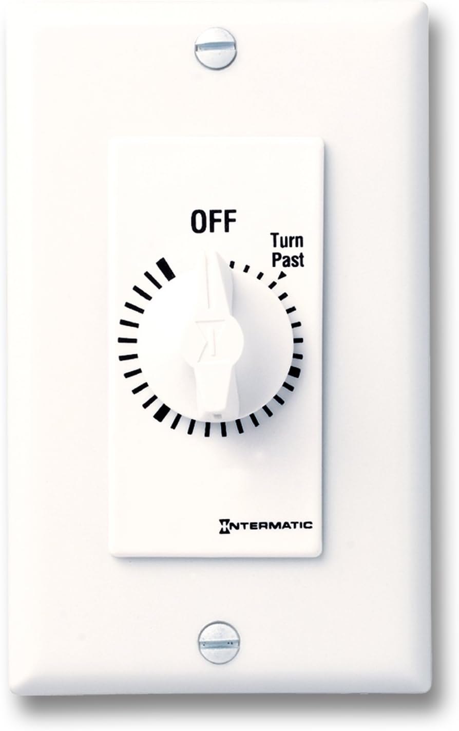 Intermatic FD4HW 4-Hour Spring-Loaded Wall Timer for Lights