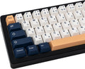 PBT Japanese Keycaps 129 Keys Cherry Profile - Minimalist Blue White