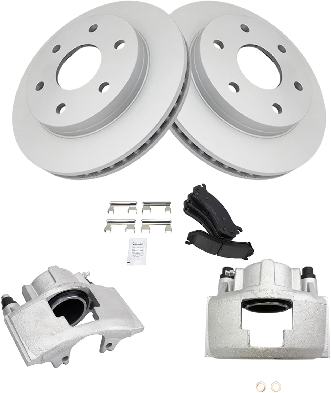 TRQ Front Brake Pad & Rotor Kit for 2000 Chevrolet Tahoe