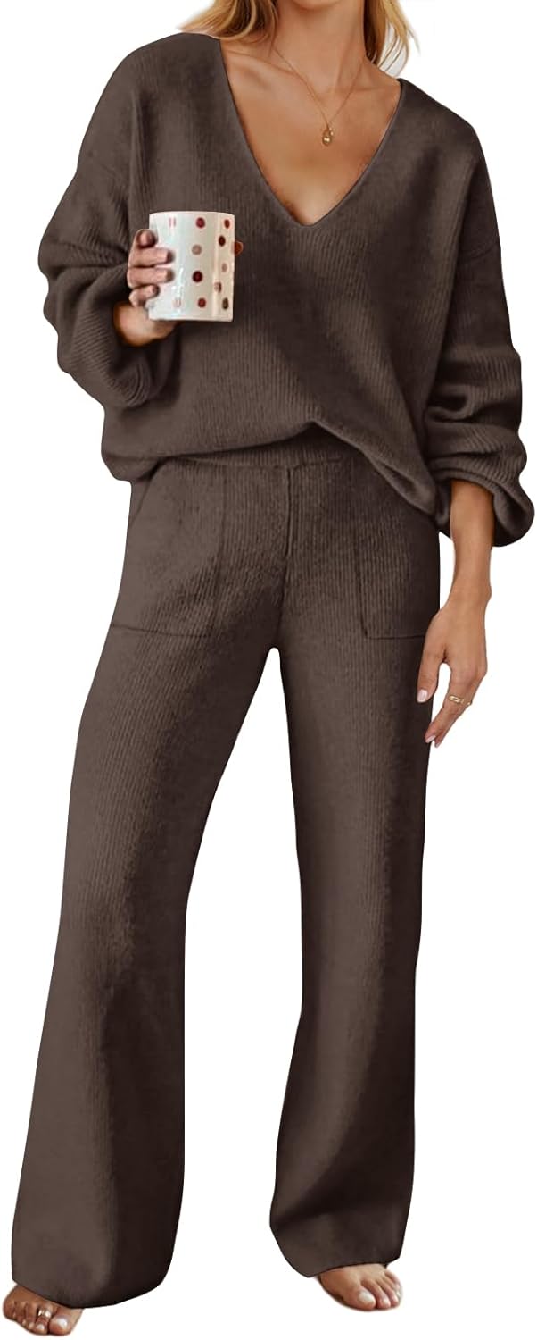 MEROKEETY Women's 2 Piece Outfits Lounge Sets for Cozy Comfort