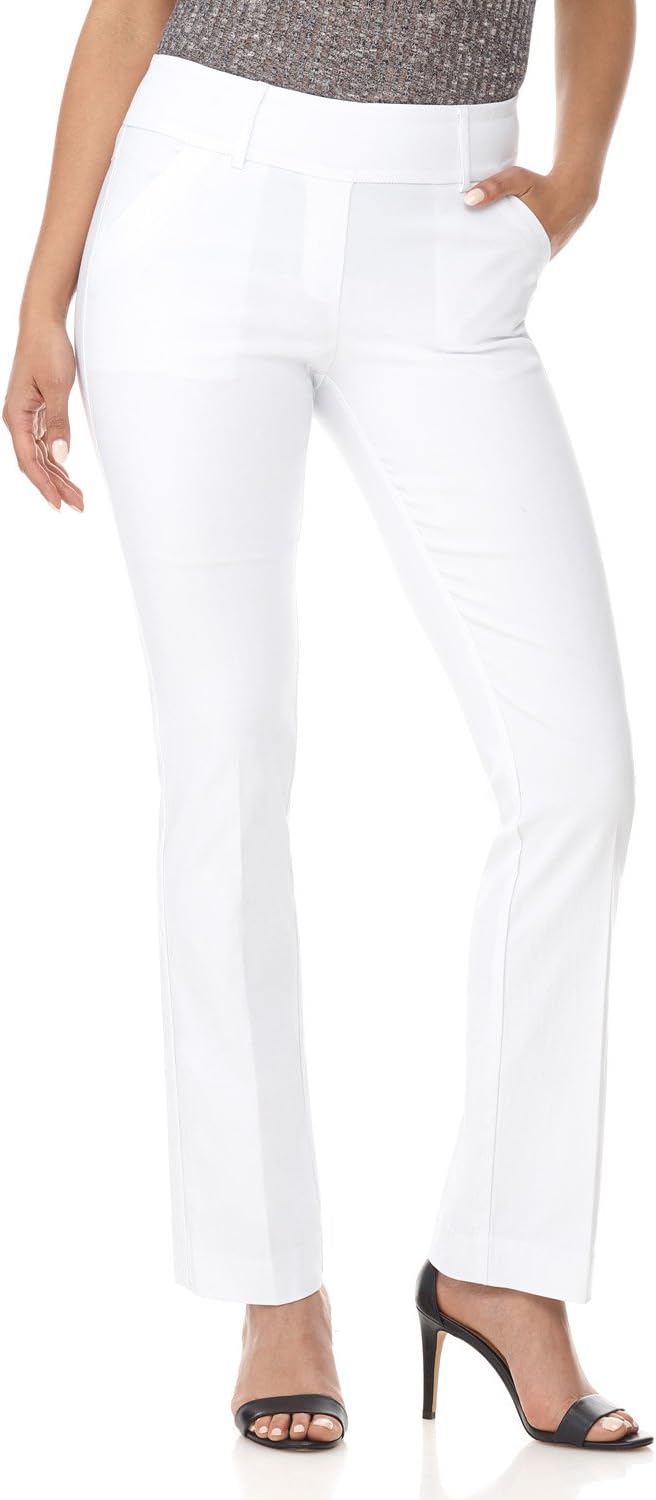 Rekucci Women's Comfort Bootcut Pant with Tummy Control Feature