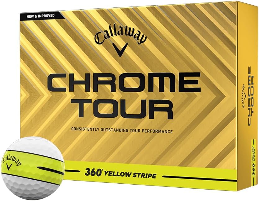 Callaway Chrome Tour 360 Stripe Golf Balls for Ultimate Performance
