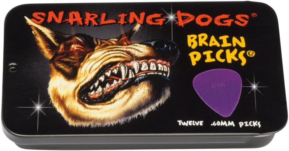 D'Andrea Snarling Dog Brain Nylon Guitar Picks 12 Pack - Precision at Your Fingertips