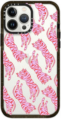 CASETiFY Impact Case for iPhone 13 Pro Max - Clear Black Tigers