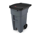 Rubbermaid Brute Rollout 32 GAL Trash Can with Wheels - Easy Mobility