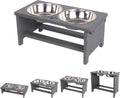 Elevated Dog Bowls Raised Food Stand with 2 Stainless Steel Bowls