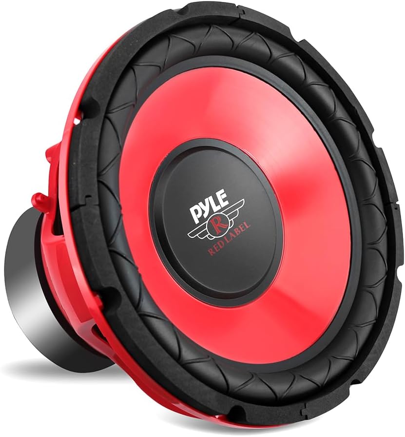 Pyle 10 Red Subwoofer - Enhanced Vehicle Sound