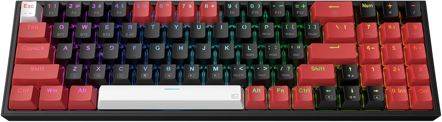 Redragon K628 PRO Wireless RGB Hot-Swappable Gaming Keyboard
