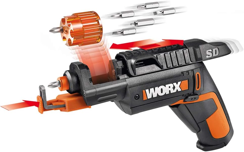 Worx 4V Electric Screwdriver - Rechargeable Cordless Power Tool