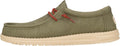 HEYDUDE Men's Wally Waxed Canvas Sneaker for Men - Lightweight
