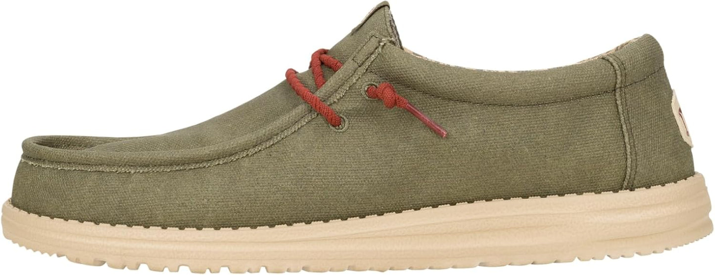 HEYDUDE Men's Wally Waxed Canvas Sneaker for Ultimate Comfort