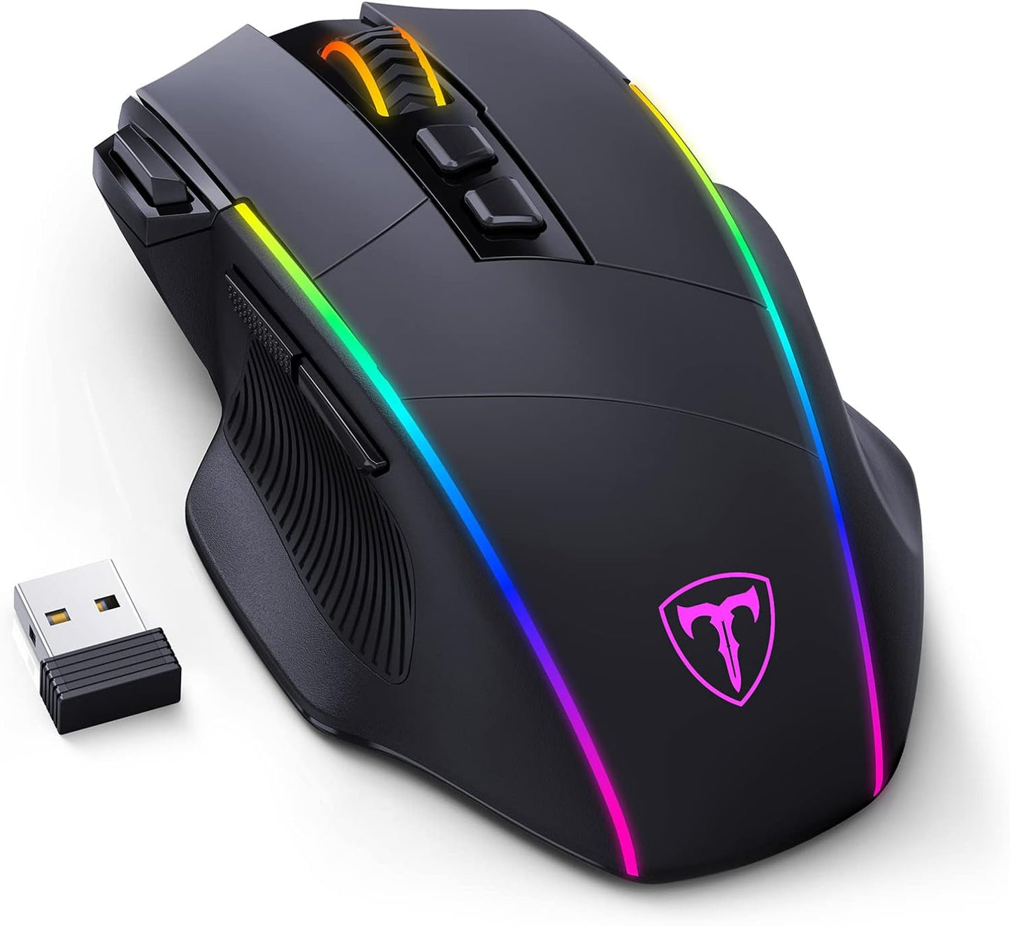 RisoPhy Wireless Gaming Mouse: 10K DPI, RGB, Ergonomic