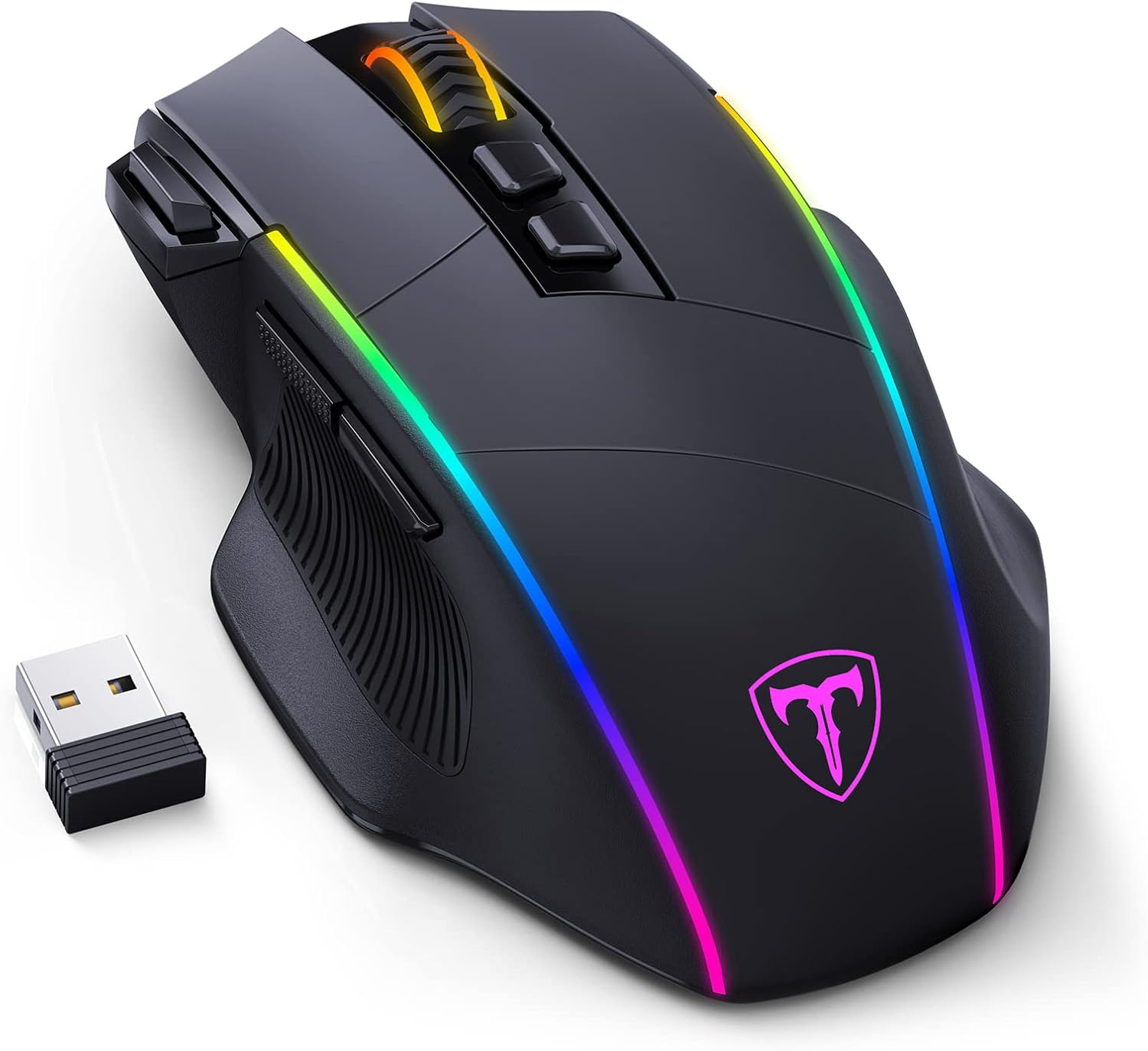 RisoPhy Wireless Gaming Mouse: 10K DPI, RGB, Ergonomic