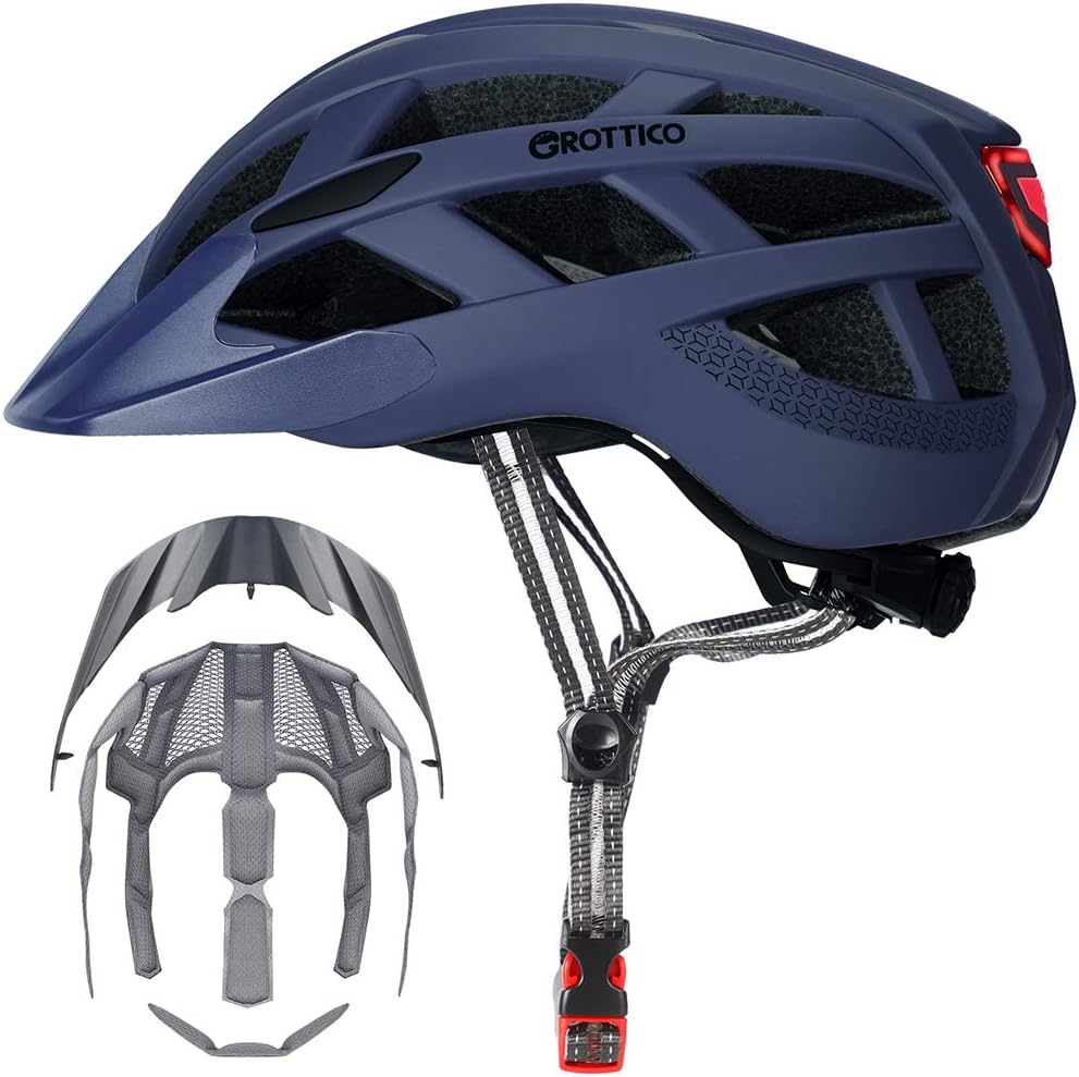 Adult Bike Helmet with Light - Safe and Stylish for All Riders