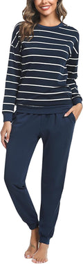 Soft Womens Pajama Sets Cotton Long Sleeve 2-Piece - Cozy Loungewear
