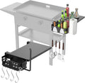 Foldable Griddle Side Shelf and Caddy for 28in Blackstone - Space