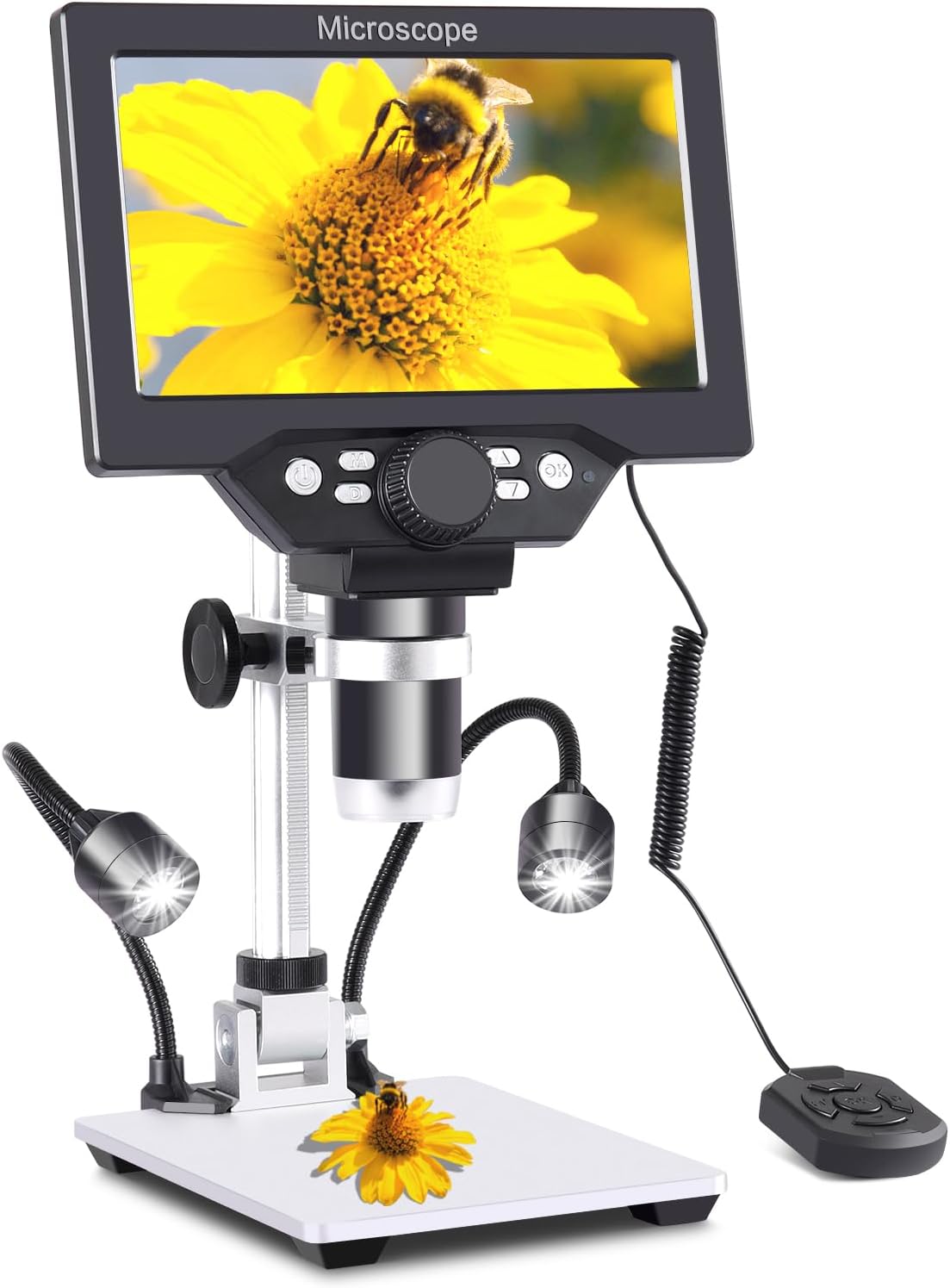 Koolertron 7 inch LCD Digital Microscope for Detailed Viewing