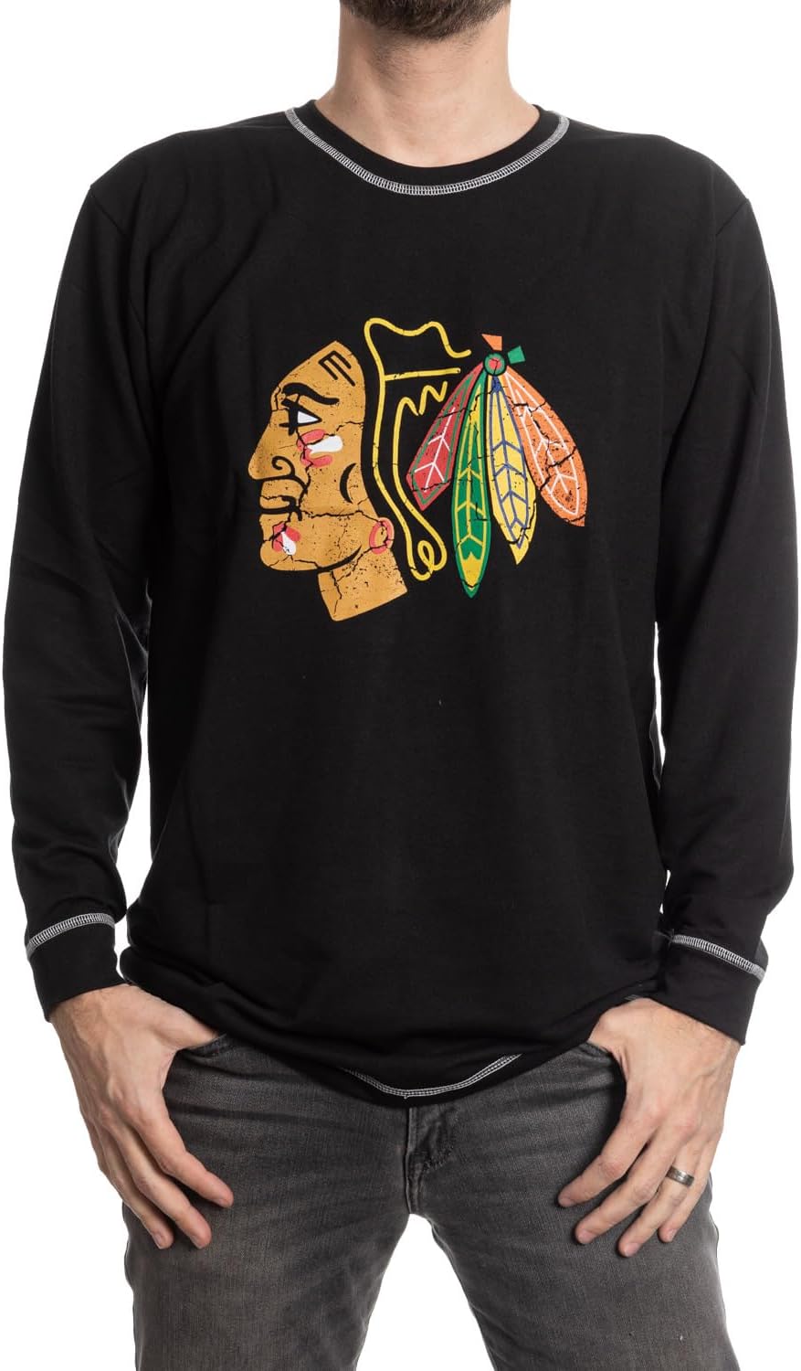 Officially Licensed NHL Long Sleeve Raglan Shirt for Fans