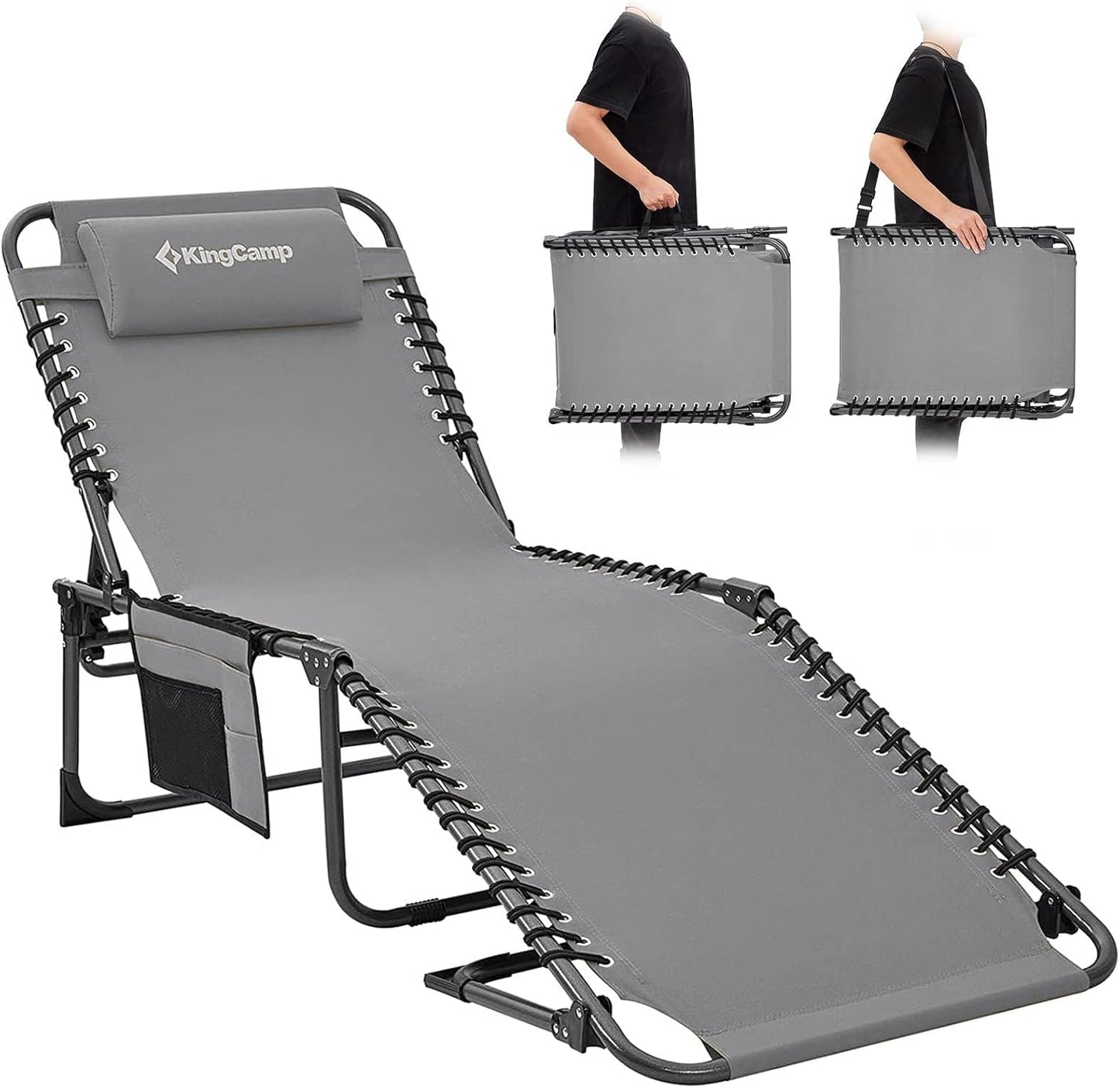 KingCamp Lounge Chair Outdoor Folding Portable Tanning Chair