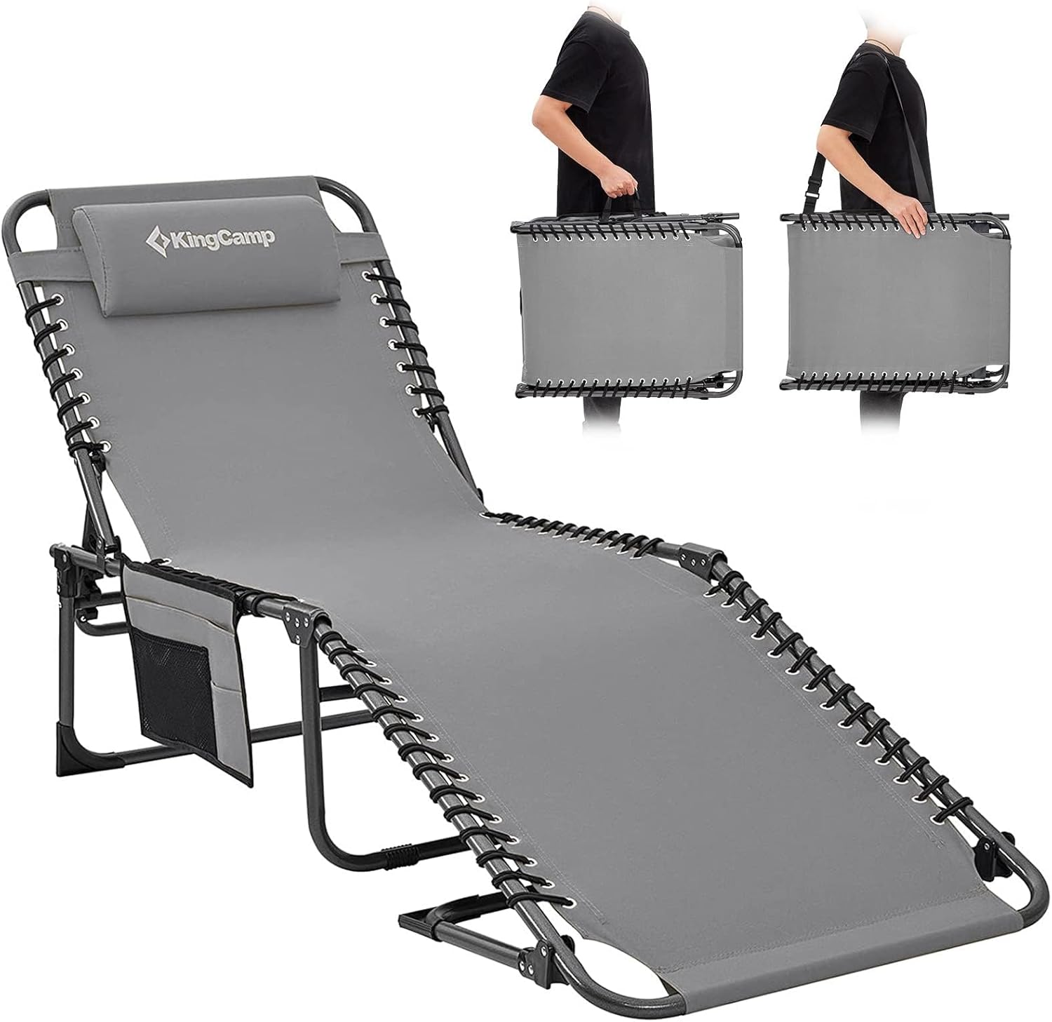 KingCamp Lounge Chair Outdoor Folding Portable Tanning Chair