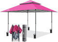 EAGLE PEAK 13x13 Straight Leg Pop Up Canopy Tent - Easy One Person
