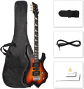 Ktaxon 36 Flame Design Electric Guitar Kit with Accessories
