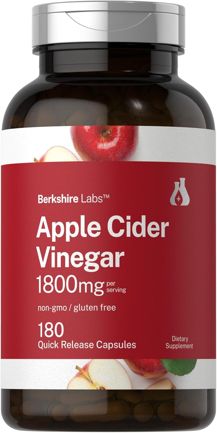1800mg ACV Capsules | 180ct Non-GMO | Boost Health