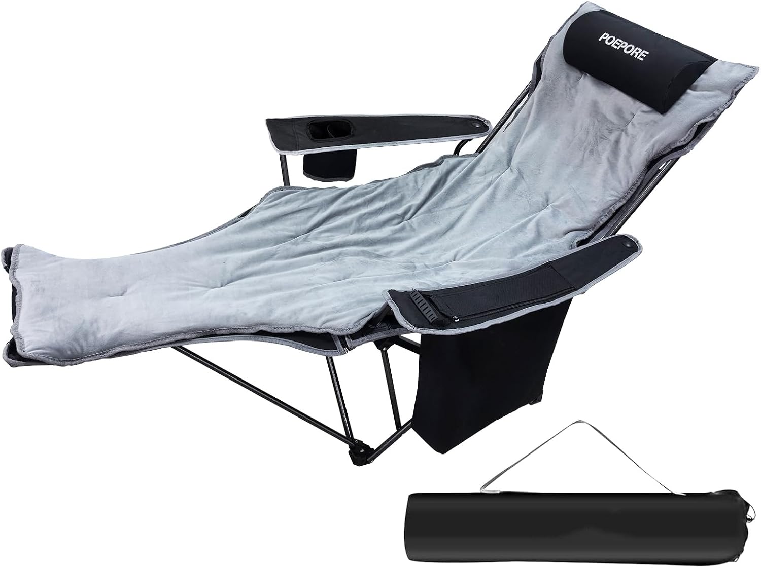 Reclining Camping Chair with Foot Rest for Ultimate Comfort
