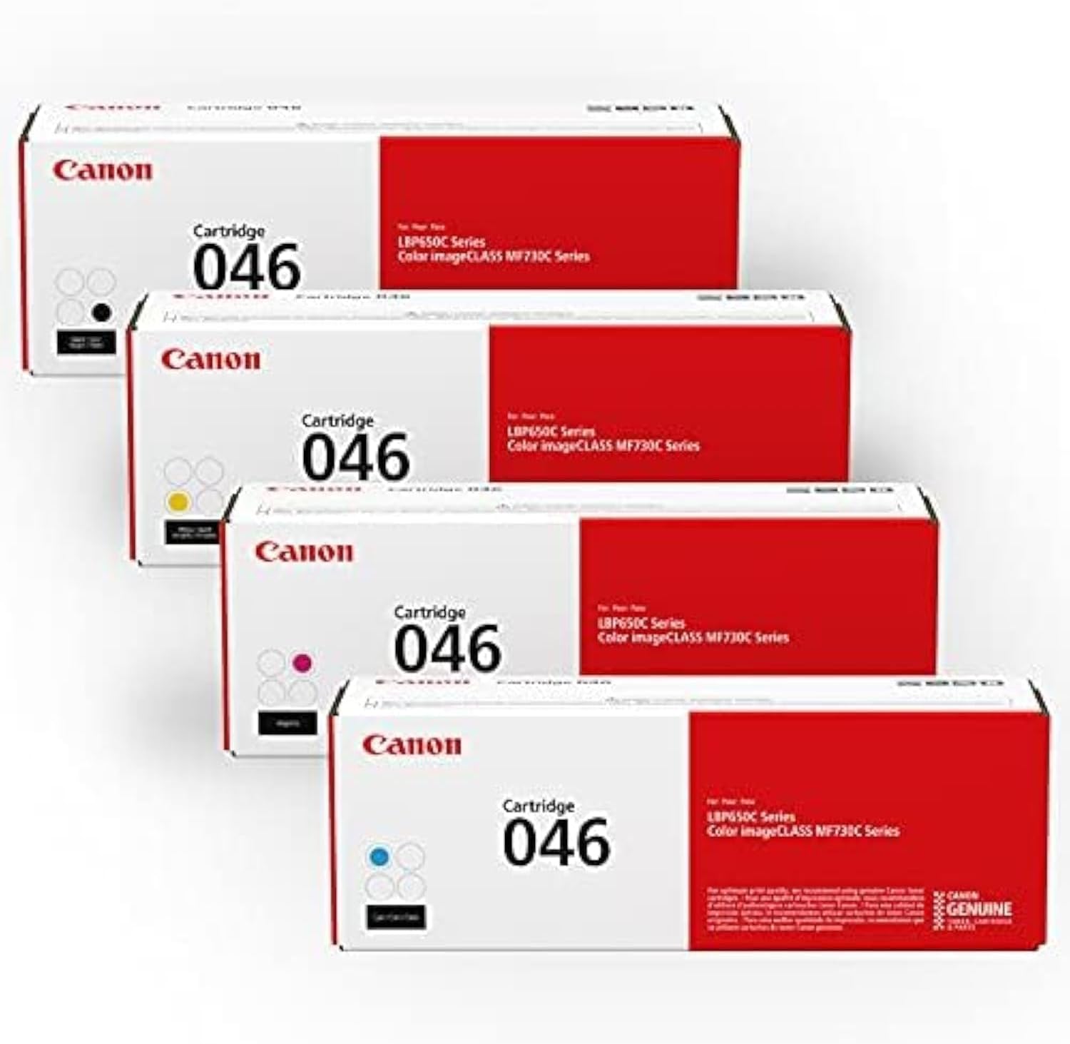 Canon CRG-046 Toner Cartridge Set for Color Printers