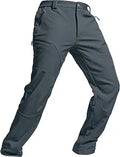 TSLA Men's Softshell Snow Ski Snowboard Cargo Pants - Warm, Waterproof