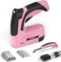 SHALL Pink Electric Staple Gun 2-in-1 Upholstery Tool - Lightweight