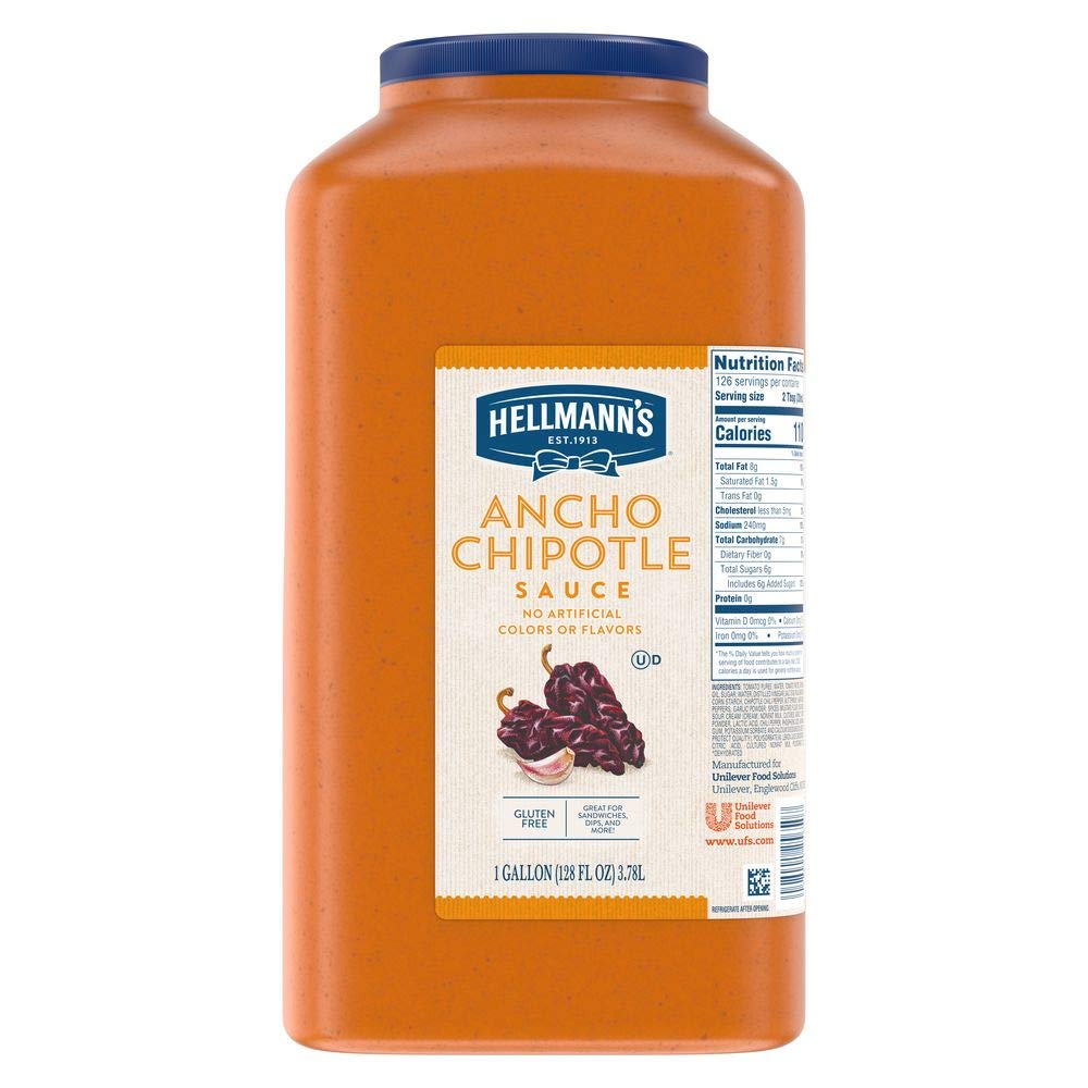 Hellmann's Real Ancho Chipotle Sauce Jug for Flavorful Dishes