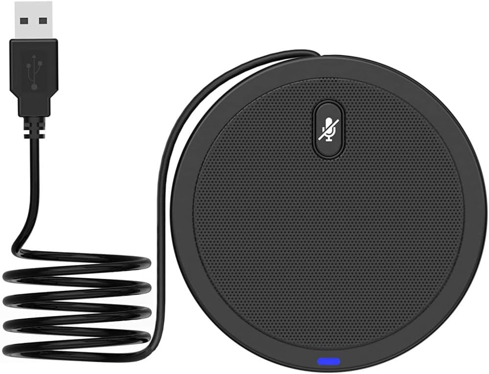 Plug & Play Conference USB Microphone - Crystal Clear Sound