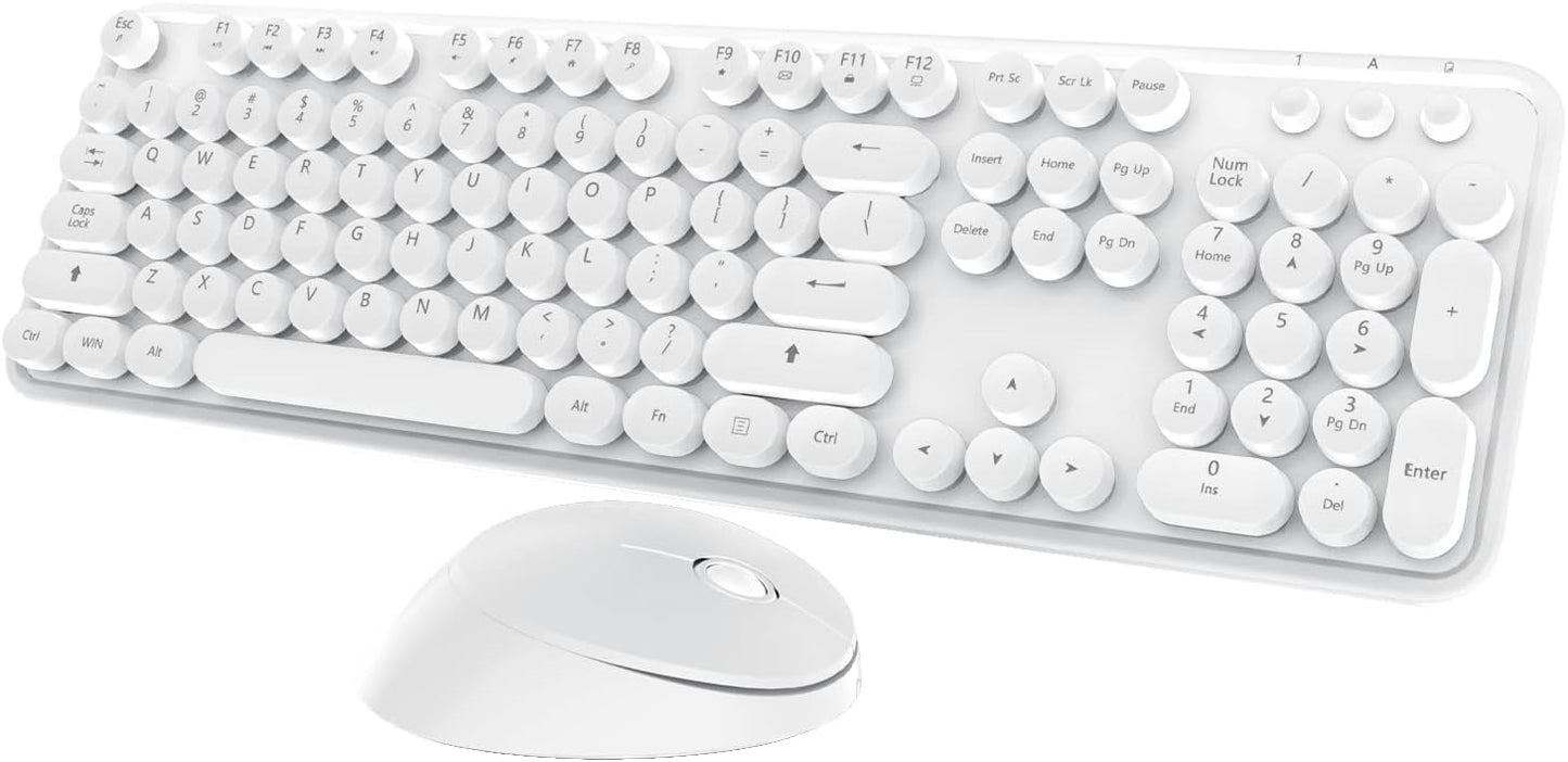 Kootop Wireless Keyboard Mouse Combo - Cute & Convenient