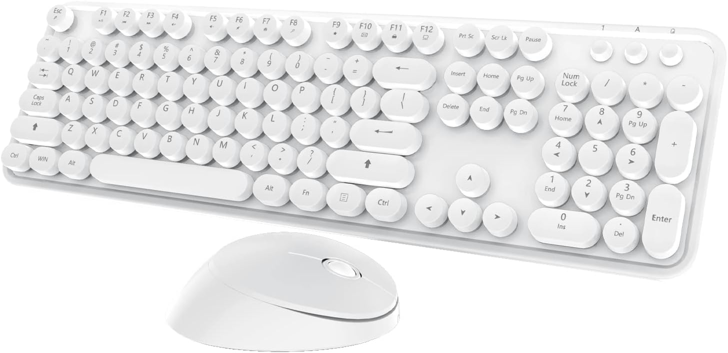 Kootop Wireless Keyboard Mouse Combo - Cute & Convenient