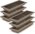 Floor Register Dark Gray and Brown Premium Steel Vent Cover