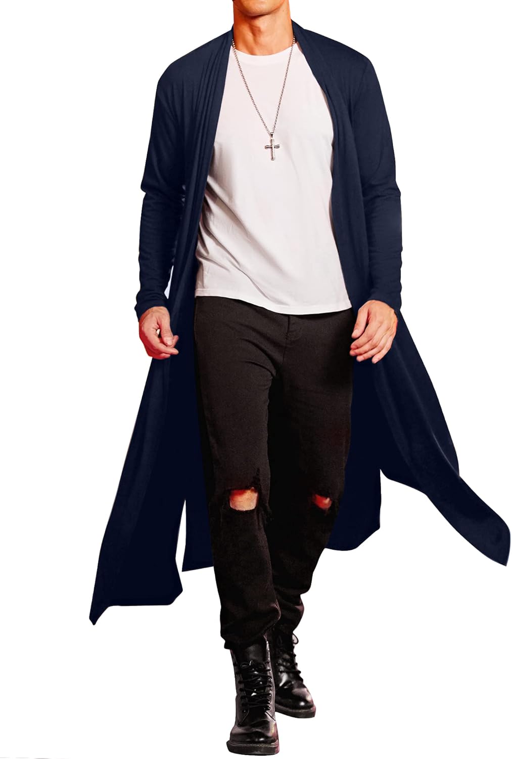 COOFANDY Men's Lightweight Ruffle Shawl Collar Cardigan Review
