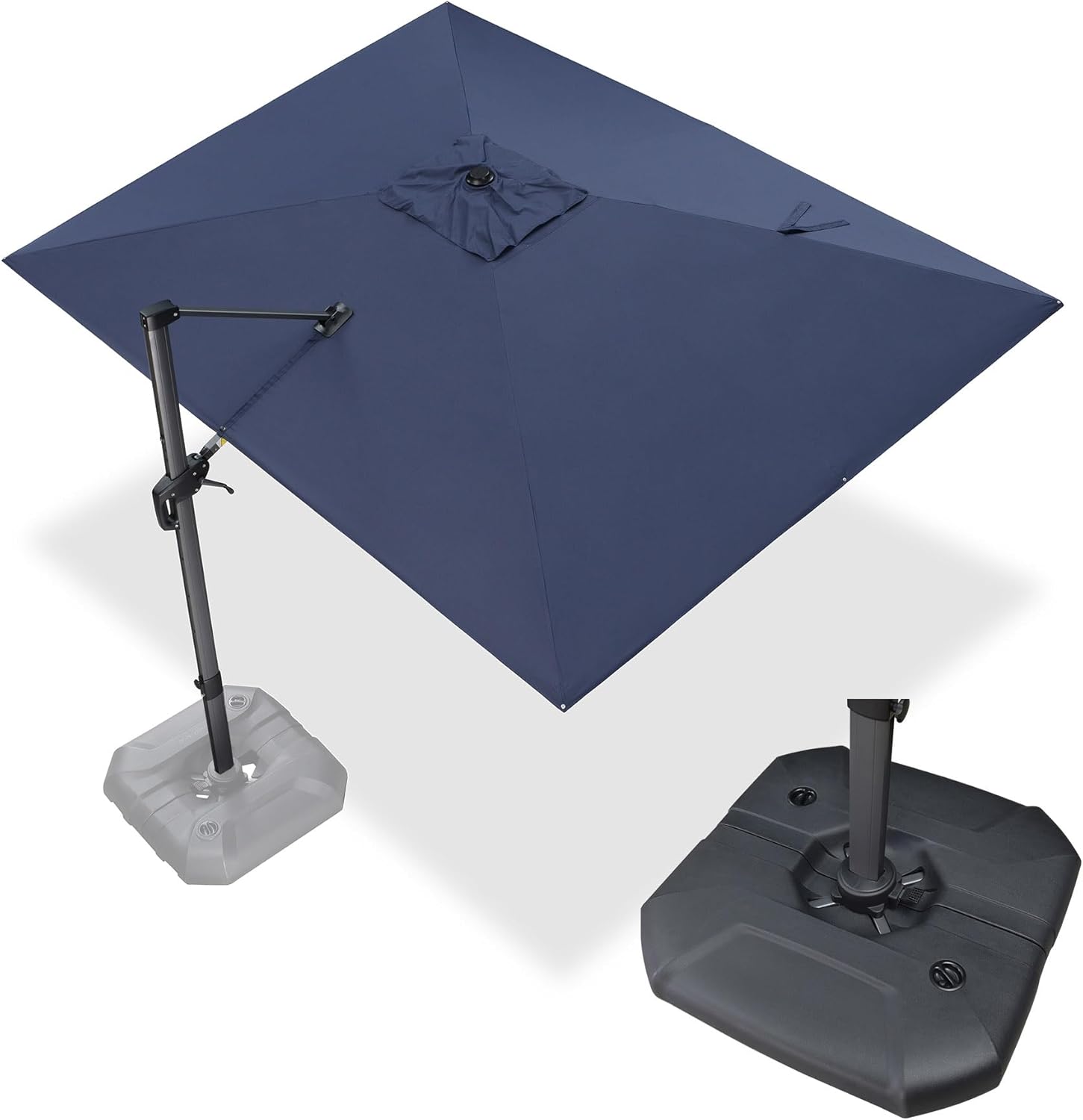 PURPLE LEAF 9ft X 11.5ft Cantilever Umbrella for Outdoor Spaces