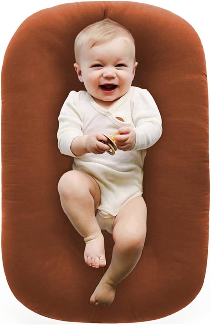 Cozy Baby Lounger Pillow - 0-24 Months (Coffee)
