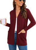Women's Long Sleeve Cardigan Sweaters - Soft Knit with Cozy Pockets