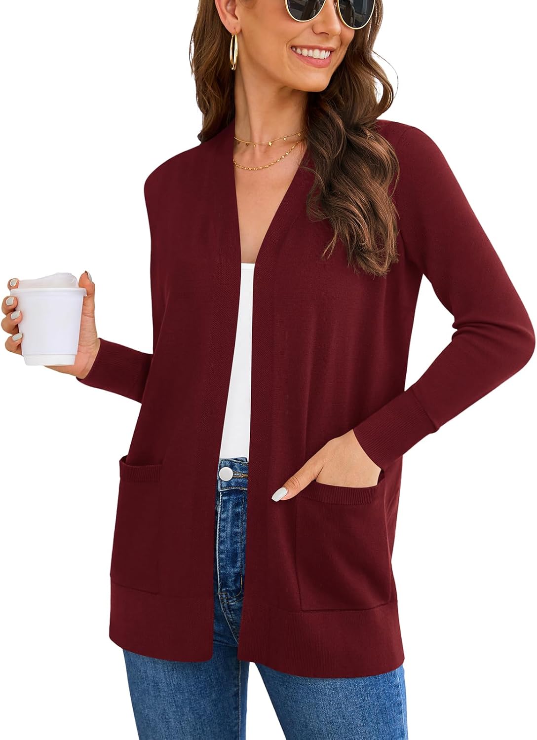 Women's Long Sleeve Cardigan Sweaters for Casual Fashion Style