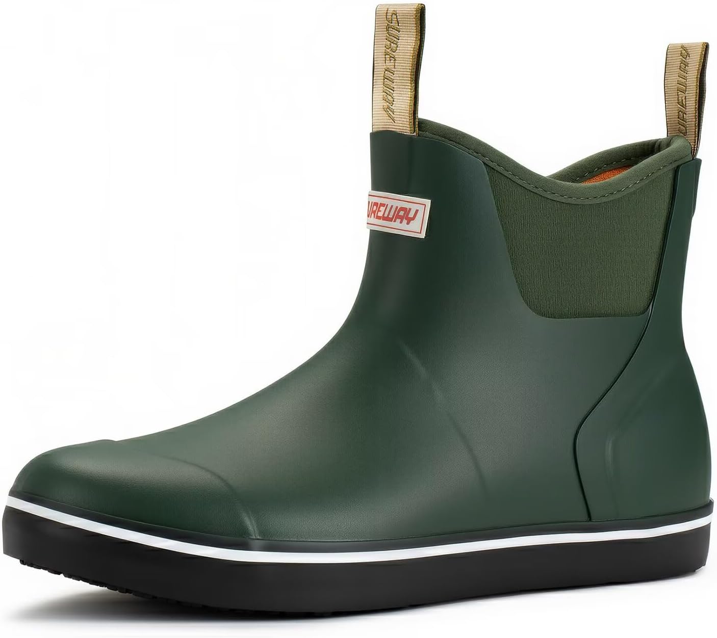 SUREWAY Men's Deck Boots: Non-Slip Fishing & Boating Waterproof