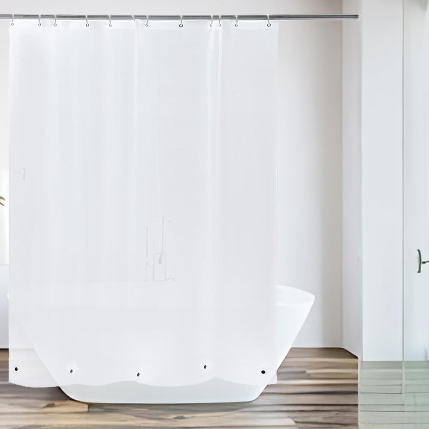 Leak Proof Shower Curtain Liner: ABSENK 72x72