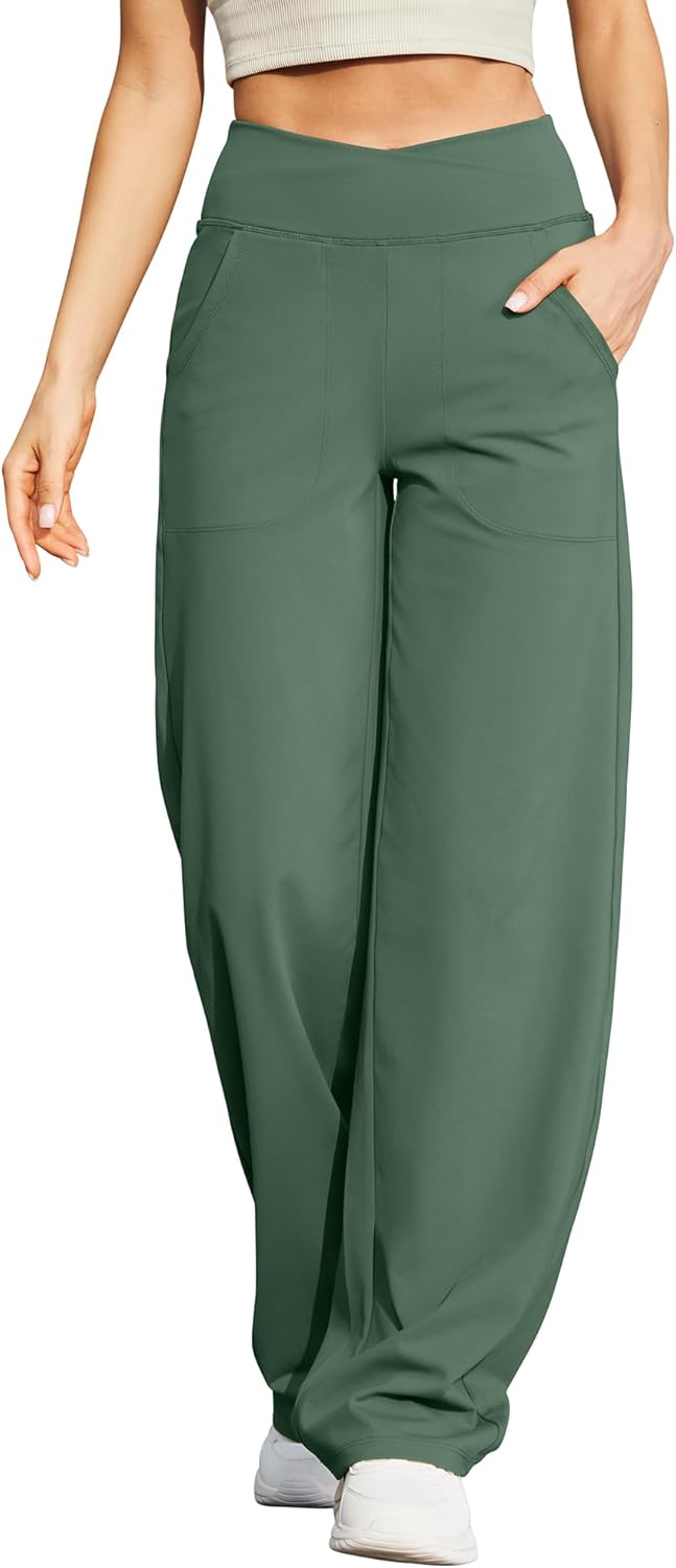 G4Free Wide Leg Pants for Women - Comfortable Yoga Trousers